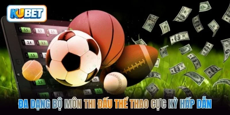Đa dạng bộ môn thi đấu thể thao cực kỳ hấp dẫn